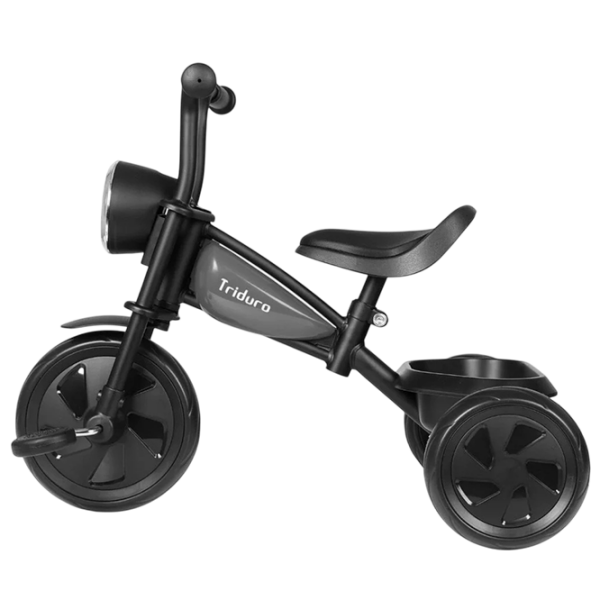 Triciclu Qplay Triduro Black  Metal / Pentru copii photo 3