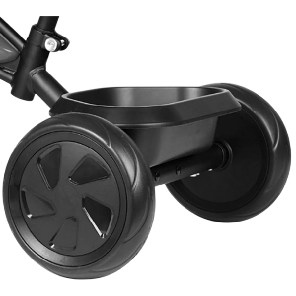 Triciclu Qplay Triduro Black  Metal / Pentru copii photo 5
