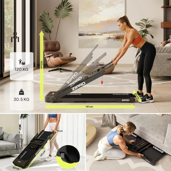 Bandă de alergat Zipro Forma Black 120 kg, 12 km/h photo 6