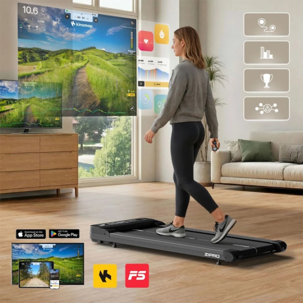 Bandă de alergat Zipro Catwalk Black 100 kg, 6 km/h photo 3