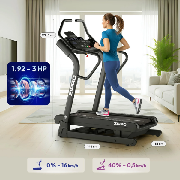 Bandă de alergat Zipro Shred Black 135 kg, 16 km/h photo 5