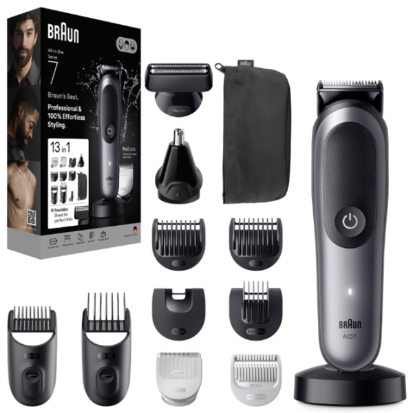 Trimmer facial Braun AIO7560 Black  photo 2