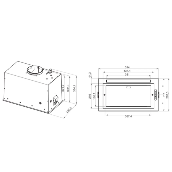 Hotă Whirlpool WCT3 64 FLB X Inox 51.4 cm, Recirculare, 395 m³/h photo 4