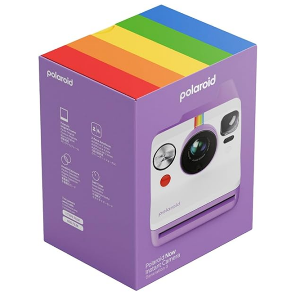Cameră Foto Instant Polaroid Now Generation 3 + Color Film Bundle + Purple , , f/11 - f/64 photo 4