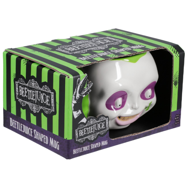 Cană Paladone Beetlejuice Shaped Mug White 650 ml photo 4