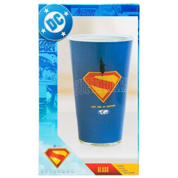 Pahar Paladone DC Superman Glass Blue 400 ml photo 4