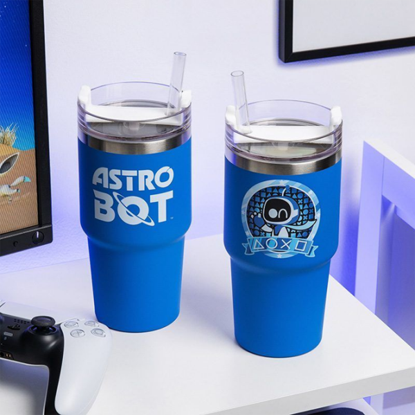 Pahar Paladone PlayStation Astrobot Blue 600 ml photo 3