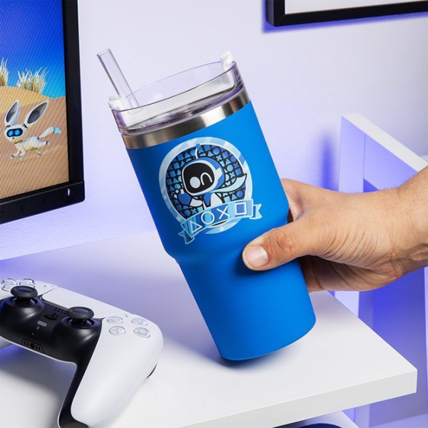 Pahar Paladone PlayStation Astrobot Blue 600 ml photo 4