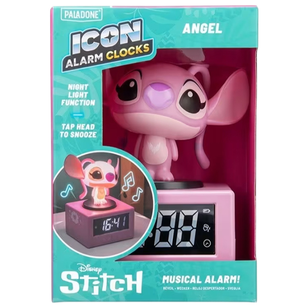 Deșteptător Paladone Disney Stitch Angel Icon De masă | Digital photo 3