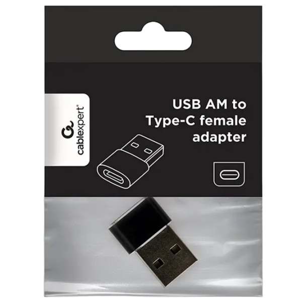 Adaptor Cablexpert A-USB2-AMCF-02 Black USB 2.0 photo 2
