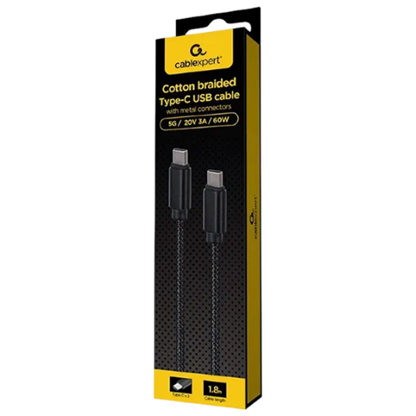 Кабель Cablexpert CCDB-mUSB2B-CMCM-6 USB Type-C / USB Type-C Черный  photo 2