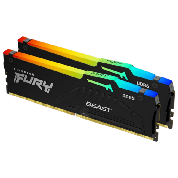 Оперативная память 16 ГБ Kingston FURY Beast RGB KF560C36BBEAK2-16 DIMM, DDR5, 6000 МГц photo 2