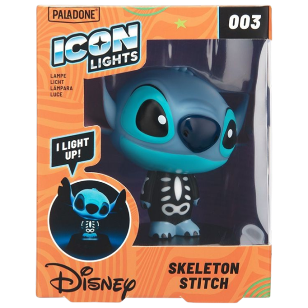 Lampă LED Paladone Disney Stitch Skeleton Icon Light Blue Baterie photo 3