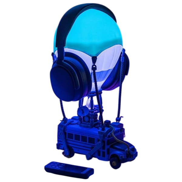 Lampă LED Paladone Fortnite Battle Bus Diorama Blue Rețea photo 5