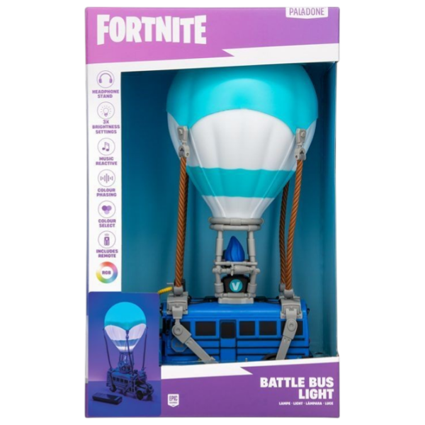 Lampă LED Paladone Fortnite Battle Bus Diorama Blue Rețea photo 7