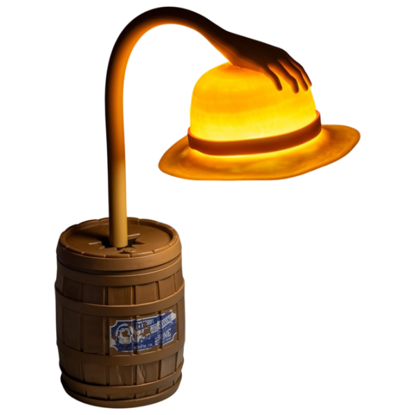 Lampă de masă Paladone One Piece Straw Hat Posable Brown Rețea photo 3