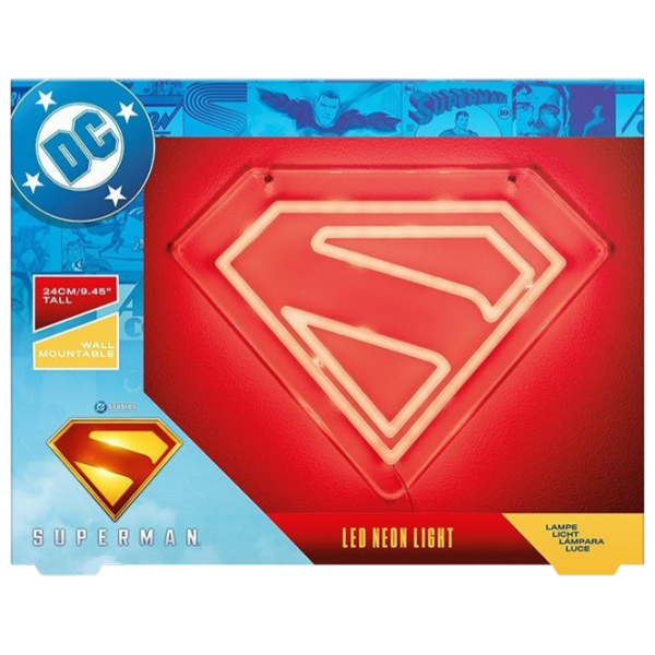 Lampă LED Paladone Superman Wall Mountable LED Neon Light White Rețea photo 3