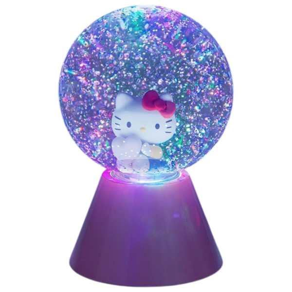 Lampă LED Paladone Hello Kitty LED Glitter Ball Pink Rețea photo 2