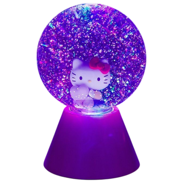 Lampă LED Paladone Hello Kitty LED Glitter Ball Pink Rețea photo 3