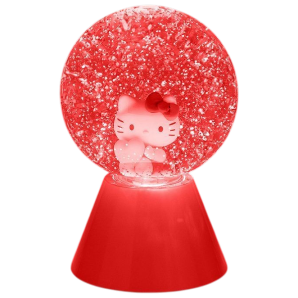 Lampă LED Paladone Hello Kitty LED Glitter Ball Pink Rețea photo 6