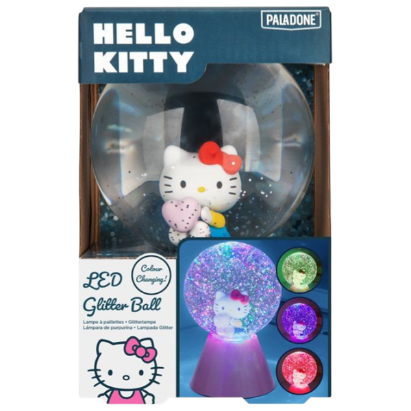 Lampă LED Paladone Hello Kitty LED Glitter Ball Pink Rețea photo 7