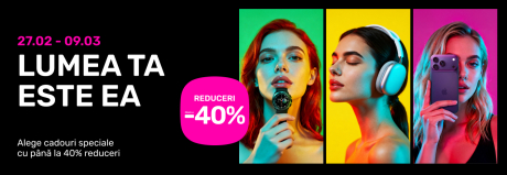 Pentru că EA este lumea ta, la Darwin ai reduceri la cele mai dorite cadouri!