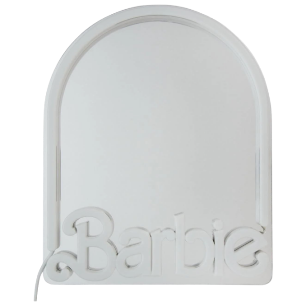 Lampă LED Paladone Barbie Wall Mountable LED Neon Mirror White Rețea photo 2