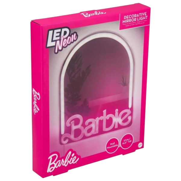 Lampă LED Paladone Barbie Wall Mountable LED Neon Mirror White Rețea photo 6