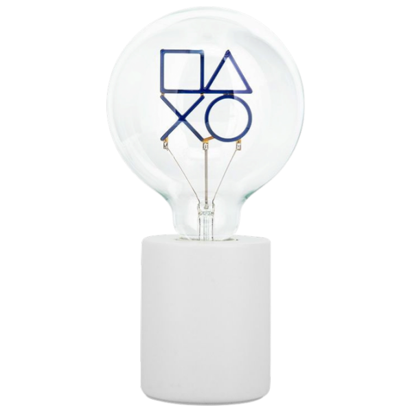 Lampă de masă Paladone Playstation LED Neon Bulb White Rețea photo 1