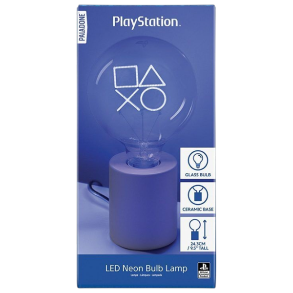 Lampă de masă Paladone Playstation LED Neon Bulb White Rețea photo 4