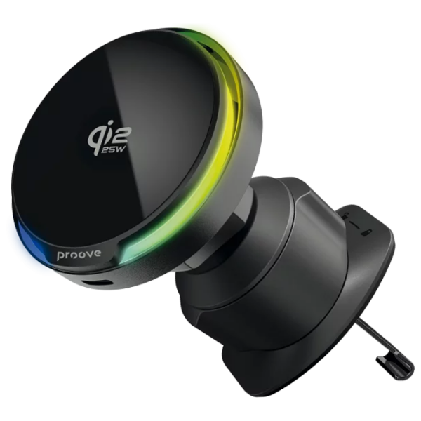 Încărcător auto Proove Spark Qi2.2 (25 W) Black  / Black photo 1