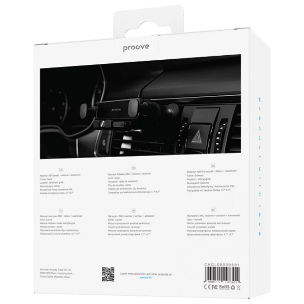 Suport auto Proove Gravity Lite Air Outlet () Black  / Black photo 2