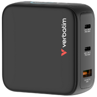 Adaptor de rețea Verbatim Mini GaN Black