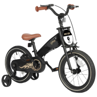 Bicicletă Qplay Motor 3in1 16 14" Black Gold Metal / Pentru copii