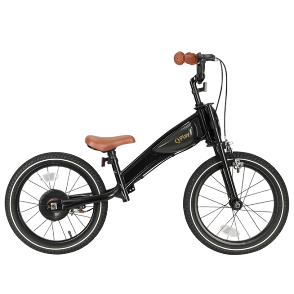 Bicicletă Qplay Motor 3in1 14 14" Black Gold Metal / Pentru copii photo 4
