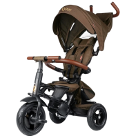 Triciclu Qplay Rito Deluxe Brown  Plastic / Pentru copii
