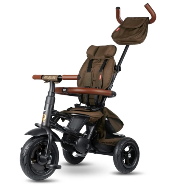 Triciclu Qplay Rito Deluxe Brown  Plastic / Pentru copii photo 3