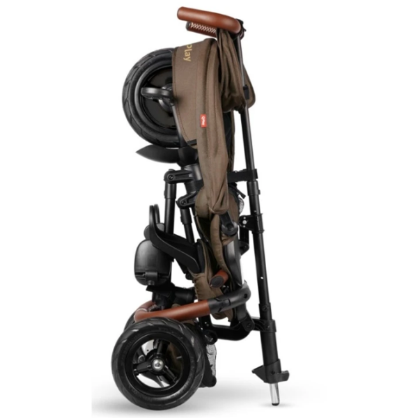 Triciclu Qplay Rito Deluxe Brown  Plastic / Pentru copii photo 4