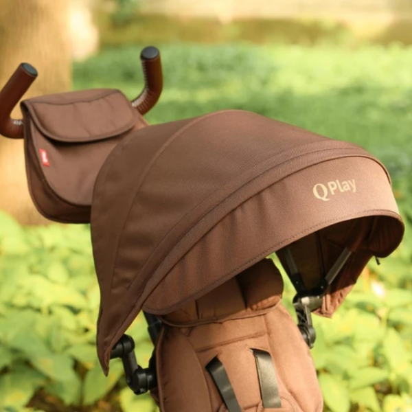 Triciclu Qplay Rito Deluxe Brown  Plastic / Pentru copii photo 8