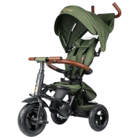 Triciclu Qplay Rito Deluxe Olive Green  Plastic / Pentru copii
