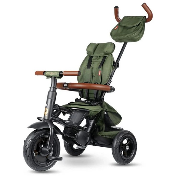 Triciclu Qplay Rito Deluxe Olive Green  Plastic / Pentru copii photo 2