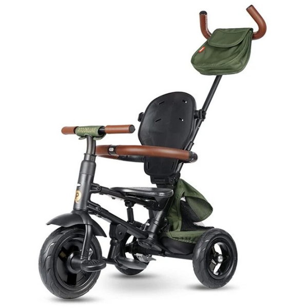 Triciclu Qplay Rito Deluxe Olive Green  Plastic / Pentru copii photo 3
