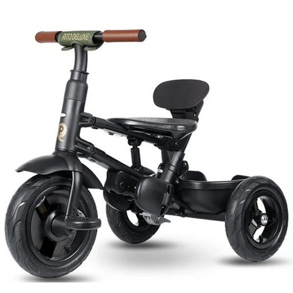 Triciclu Qplay Rito Deluxe Olive Green  Plastic / Pentru copii photo 5