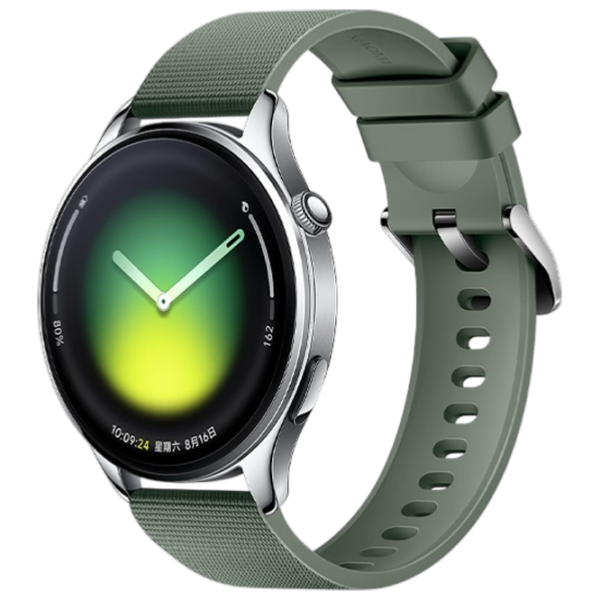 Ceas inteligent Xiaomi Watch 5 Green 1.54" | 47 mm | Oțel inoxidabil/Nailon
|  photo 1