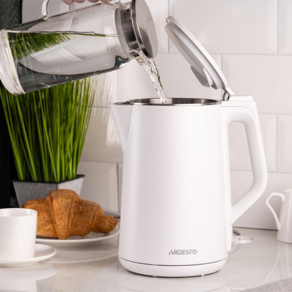 Ceainic electric Ardesto EKL-X50 White 2200 W, 1.5l, Material interior: Inox photo 8