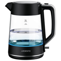 Ceainic electric Ardesto EKL-F115 Black 2200 W, 1.7l, Material interior: Sticlă