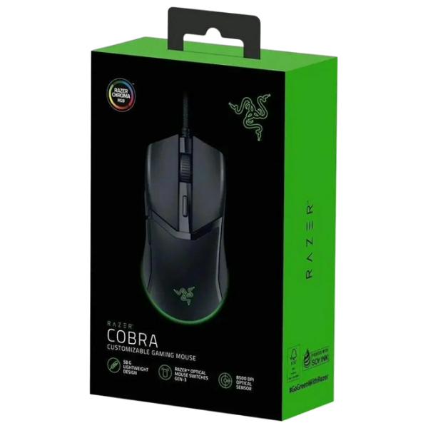 Mouse Razer Cobra Black Cu fir / 8500 dpi photo 4