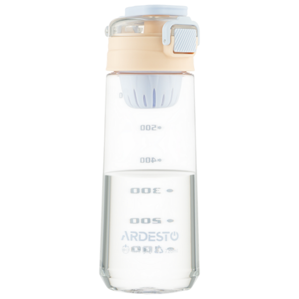 Sticlă pentru apă Ardesto Trip Transparent 0.72l photo 1