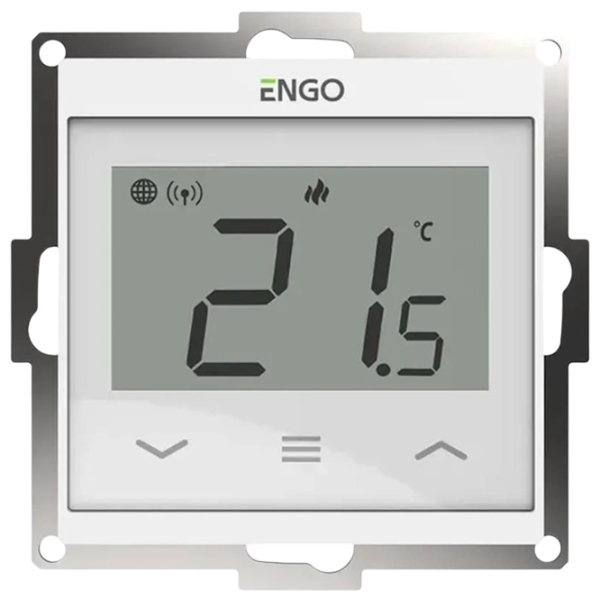 Termostat ENGO E55-W White Pentru pardosea / Baterie photo 2
