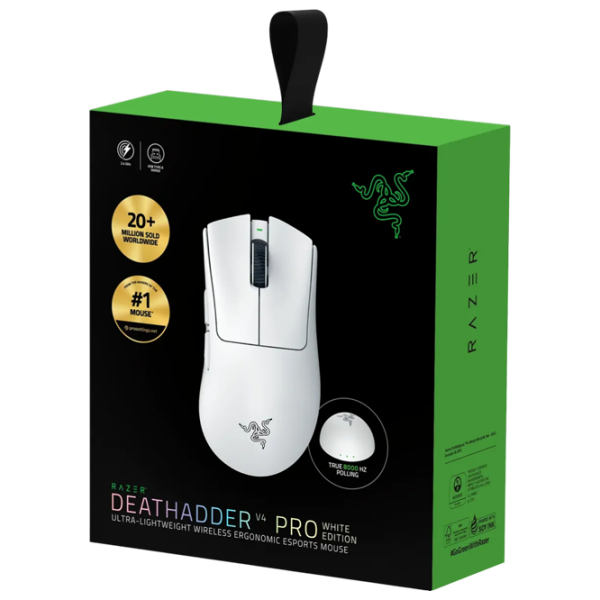 Mouse Razer DeathAdder V4 Pro Ultra-Lightweight White Fără fir / 45000 dpi photo 8